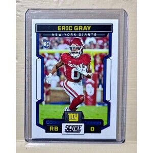 Eric Gray 2023 Panini NFL #332 Score Rookie Football Card New York Giants